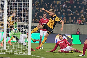 Lucas Röser erzielte die Führung für Dynamo. (Foto: Steffen Kuttner)