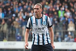 Marlon Faß im Trikot der Stuttgarter Kickers.