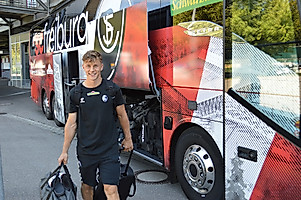 Die 250 Kilometer von Freiburg nach Schruns werden Jahr für Jahr mit dem Mannschaftsbus absolviert. 