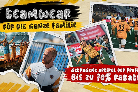 Grafik mit Bildern zu Teamwear-Produkten