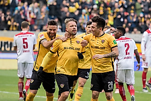 Patrick Ebert brachte die SGD per Strafstoß früh in Führung.