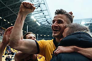 Stefan Kutschke erzielte sein erstes Pflichtspieltor für Dynamo.