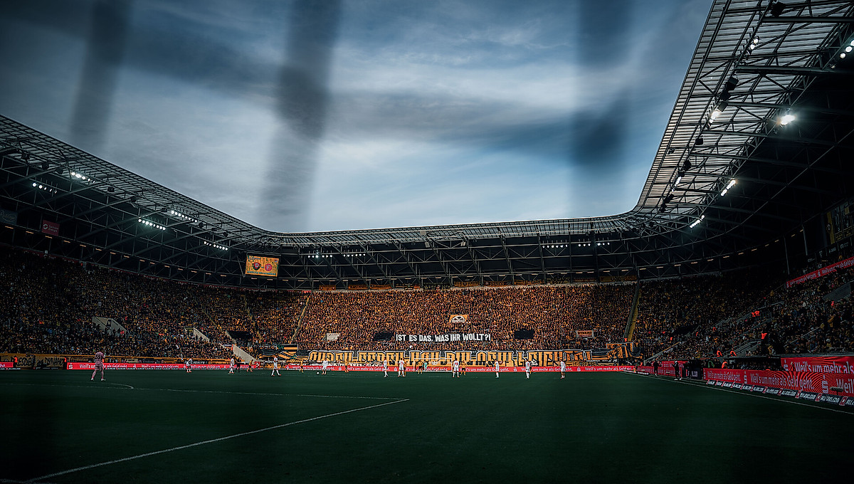 Der Blick auf den K-Block während des Heimspiel gegen Fortuna Düsseldorf.