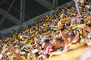 30.785 Zuschauer unterstützten die Mannschaft im ausverkauften DDV-Stadion. (Foto: SGD)