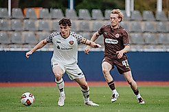 Aaron Riedel am Dienstag gegen den FC St. Pauli.