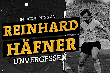 Grafik mit einem Bild von Reinhard Häfner und der Beschriftung: In Erinnerung an Reinhard Häfner. Unvergessen.