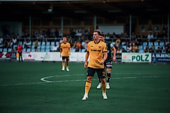 Robin Meißner beim Testspiel gegen die SV Ried im Trikot der SGD.