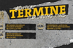 Eine Terminübersicht mit wichtigen Daten für Dynamo-Fans in der Woche vom 12.-18. Januar 2026