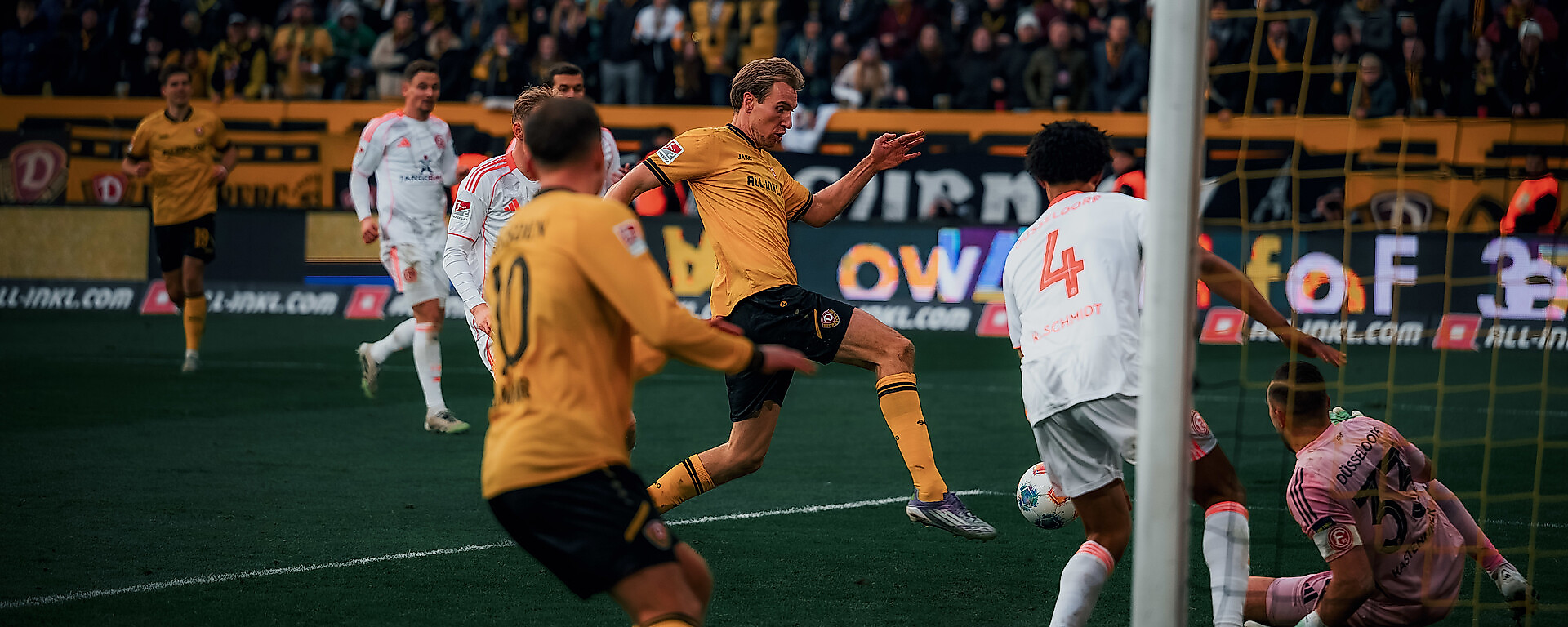 Vincent Vermeij kurz vorm Torerfolg gegen Fortuna Düsseldorf.