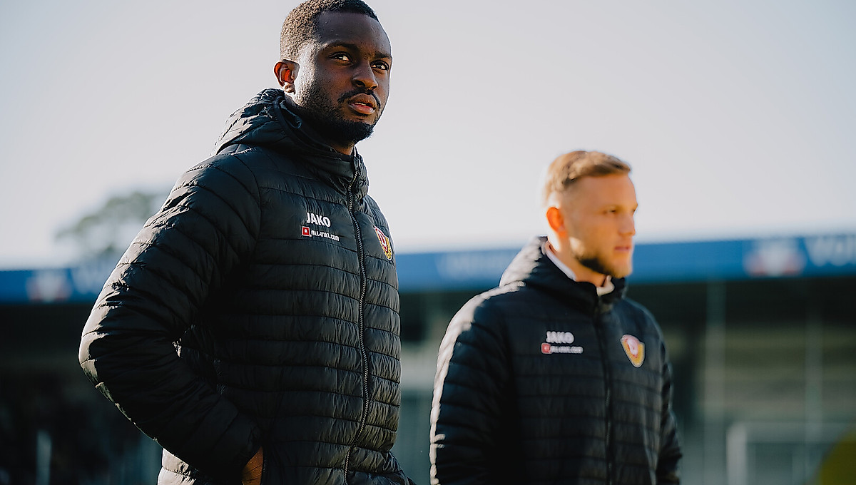 Dennis Duah im Stadion.