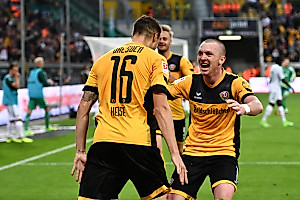 Vorlagengeber und Toschütze: Haris Duljevic und Philip Heise.