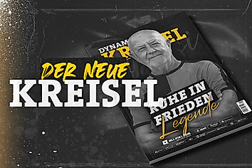 Eine Grafik mit dem Vereinsmagazin von Dynamo Dresden im April 2026