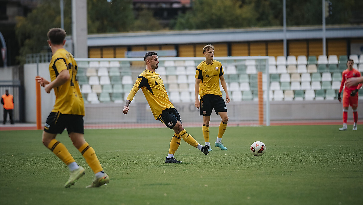 Die Spieler der U21 bei einem Heimspiel. 