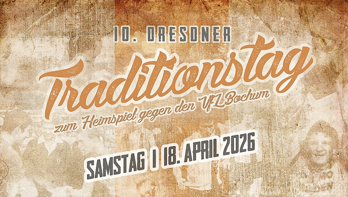 Eine Grafik zum 10. Dresdner Traditionstag am 18. April 2026