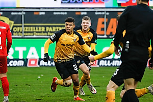 Königsdörffer stellt nach einer sehenswerten Ballstaffette über Daferner und Hosiner wieder auf Gleichstand. | Foto: Steffen Kuttner 
