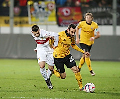 Fabi Müller im Zweikampf