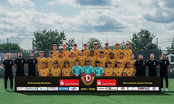 Das Mannschaftsfoto der U19 zur Saison 2025/26.