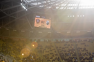 Am Ende hat das enttäuschende 0:1 bestand. | Foto: Dennis Hetzschold