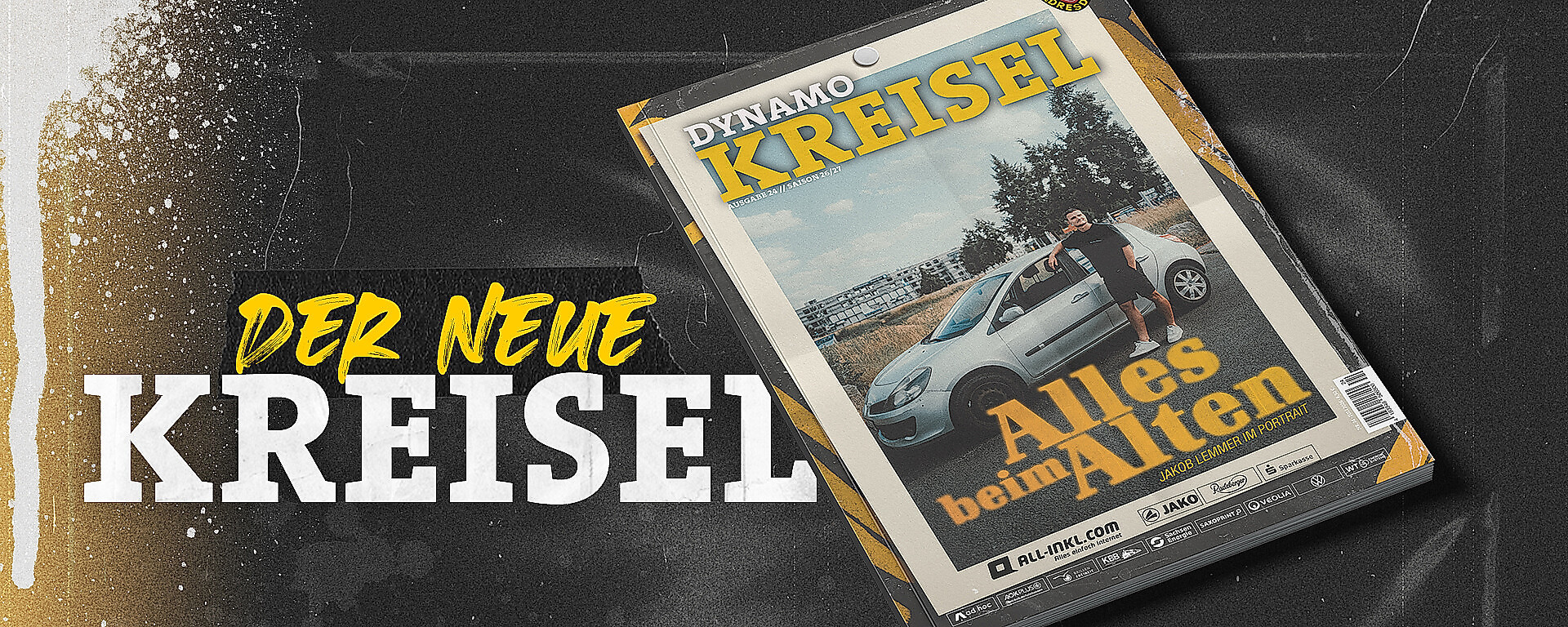 Eine Grafik mit dem Vereinsmagazin von Dynamo Dresden im Juni 2026