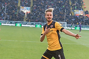 Lucas Röser eröffnete mit seinem 1:0 den Torreigen. (Foto: Steffen Kuttner)
