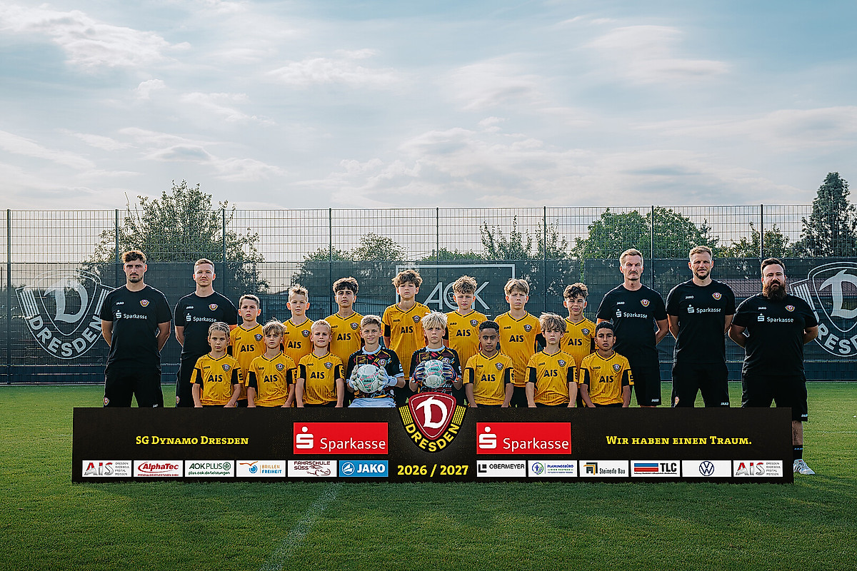 Das Mannschaftsfoto der U12 zur Saison 2026/27.