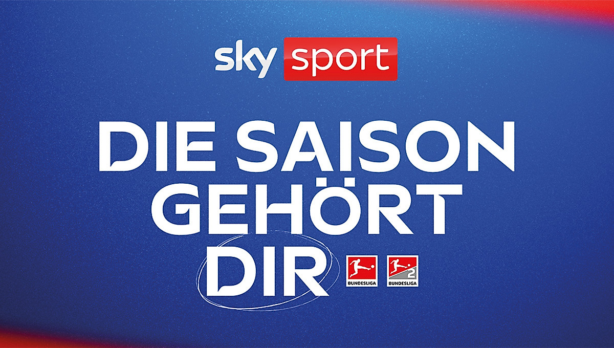 Eine Anzeige mit dem Werbeslogan von Sky Sport: Die Saison gehört dir.
