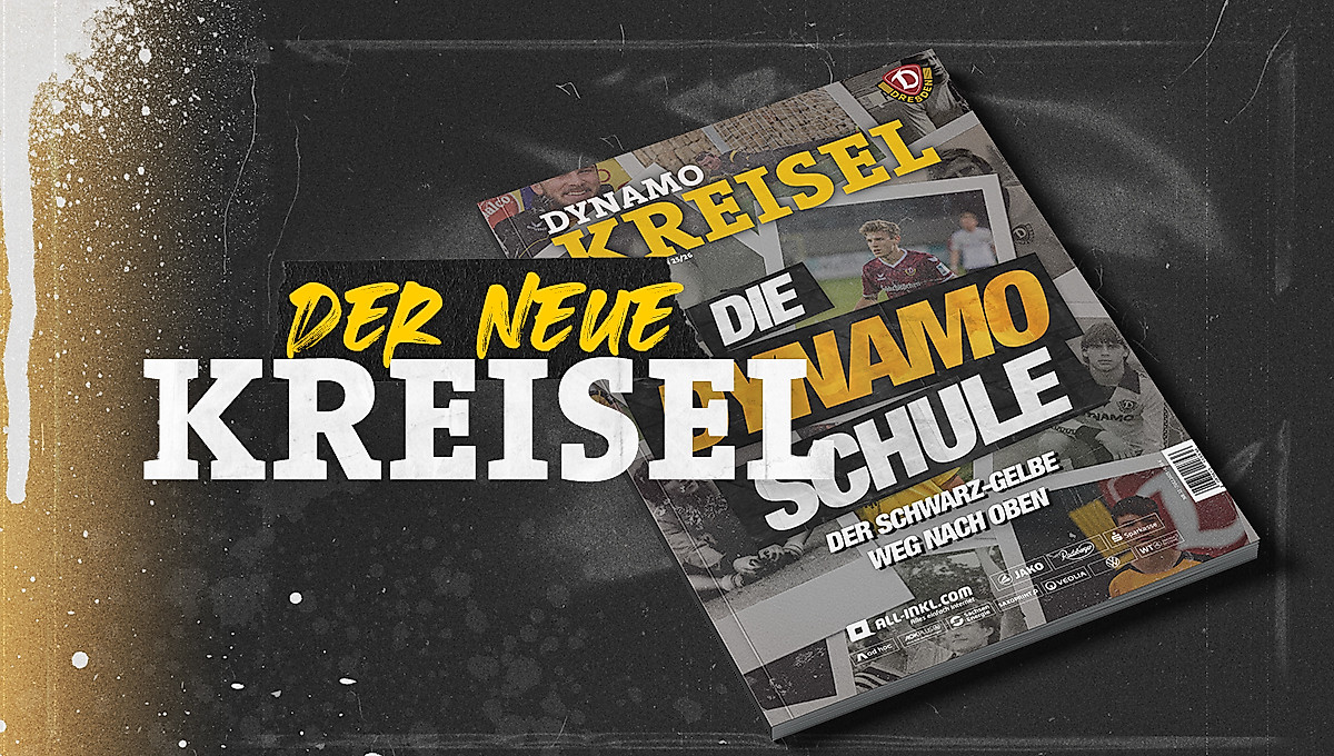 Abbildung einer Zeitschrift vor dunklem Hintergrund. Davor die Überschrift: Der neue Kreisel