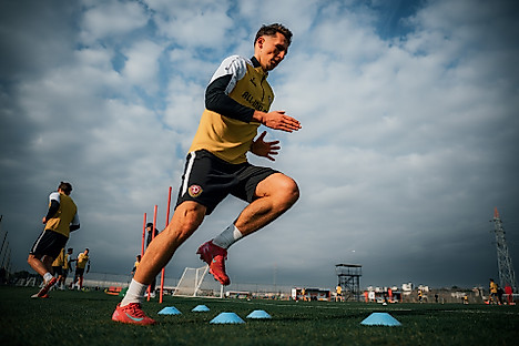 Konrad Faber beim Training.