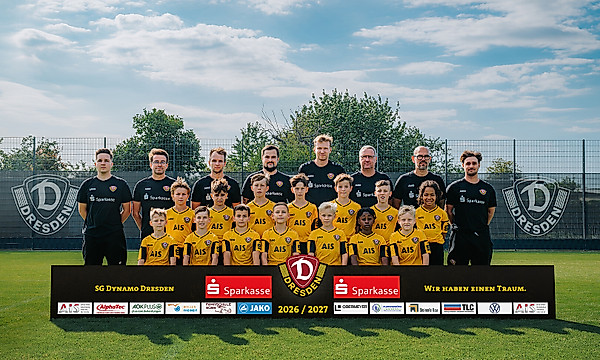 Das Mannschaftsfoto des U11-Perspektivteams zur Saison 2026/27.