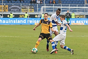 Hatte gegen Duisburg eine Menge zu tun: Jannik Müller. (Foto: Steffen Kuttner)