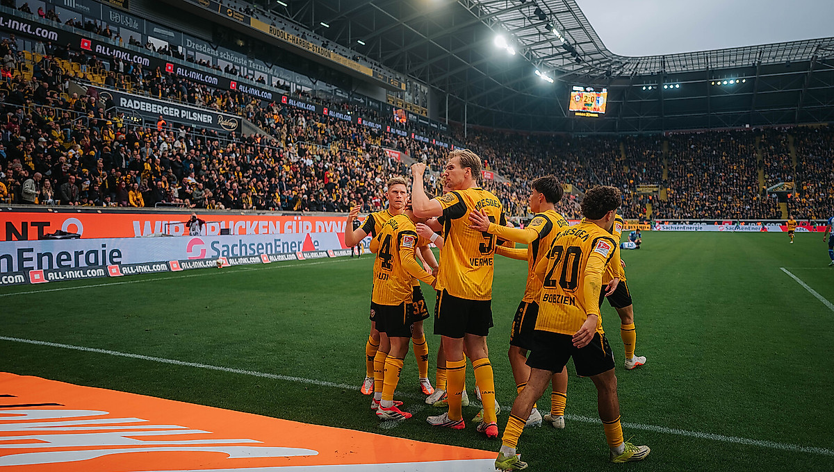 Torjubel von Dynamo Dresden