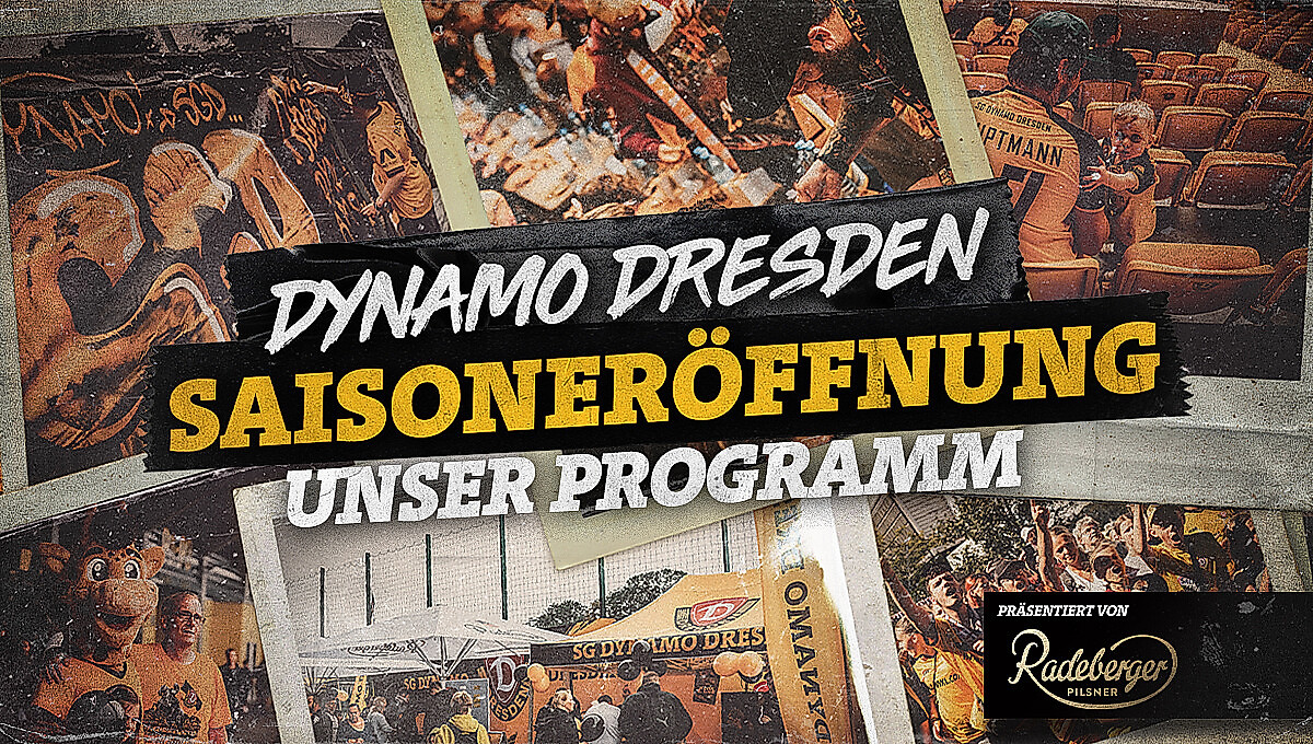 Eine Grafik zur Saisoneröffnung bei Dynamo Dresden am 1. August 2026