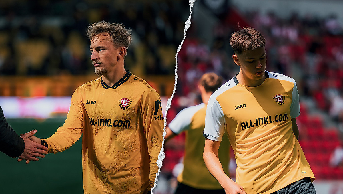 Sascha Risch geht beim Spiel gegen den KSC verletzt vom Feld und Jakob Zickler bei der Erwärmung.