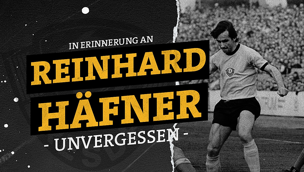 Grafik mit einem Bild von Reinhard Häfner und der Beschriftung: In Erinnerung an Reinhard Häfner. Unvergessen.