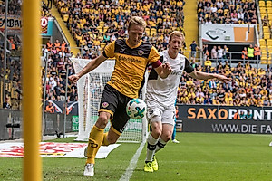 Geht bis zur Grundlinie: Dynamo-Kapitän Marco Hartmann