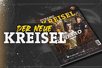 Grafik vom neuen Kreisel-Magazin mit dem Heft im Hintergrund und der Schrift davor