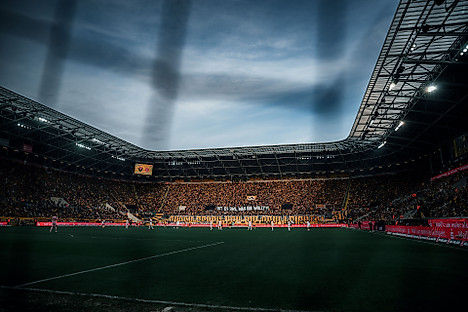 Der Blick auf den K-Block während des Heimspiel gegen Fortuna Düsseldorf.