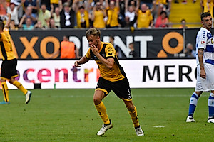 Ein Kuss für die Dynamo-Fans.