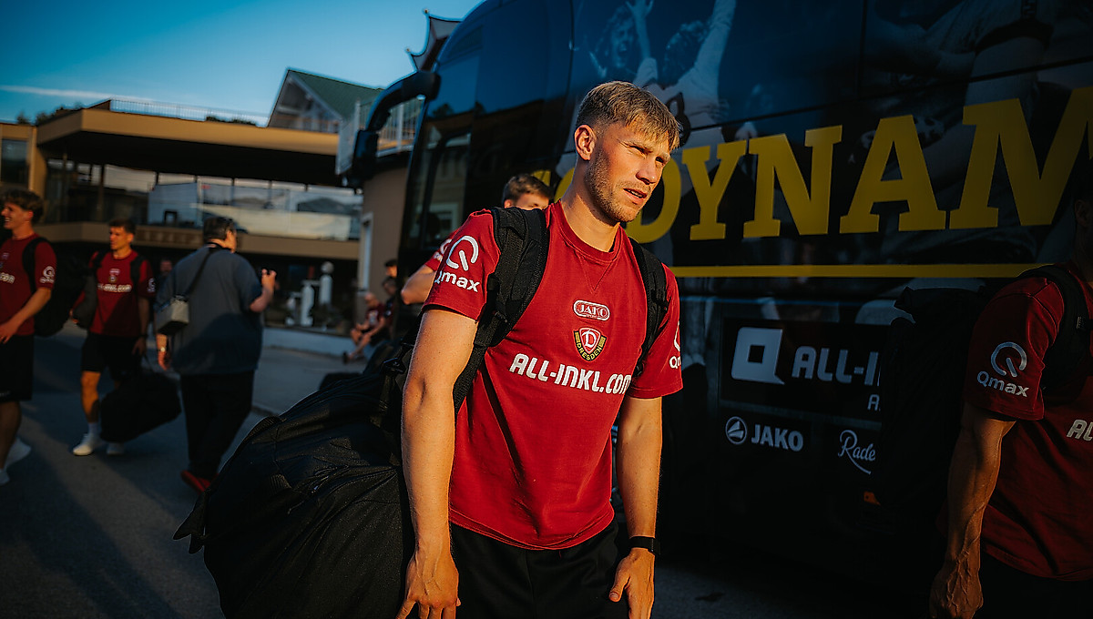 Jonas Sterner bei der Ankunft.
