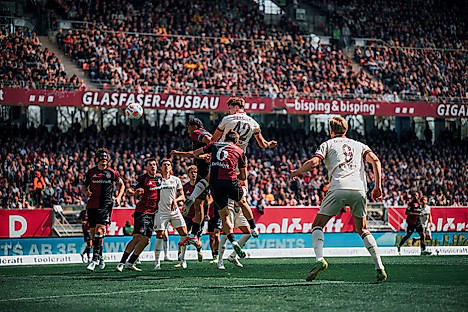 Spielszene aus der Partie 1. FC Nürnberg gegen die SG Dynamo Dresden