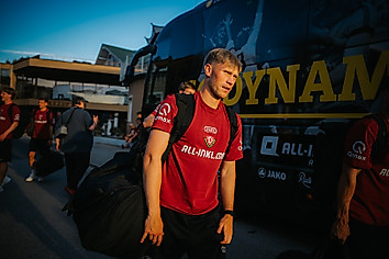 Jonas Sterner bei der Ankunft.