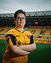 Finnley Weigelt im Rudolf-Harbig-Stadion.