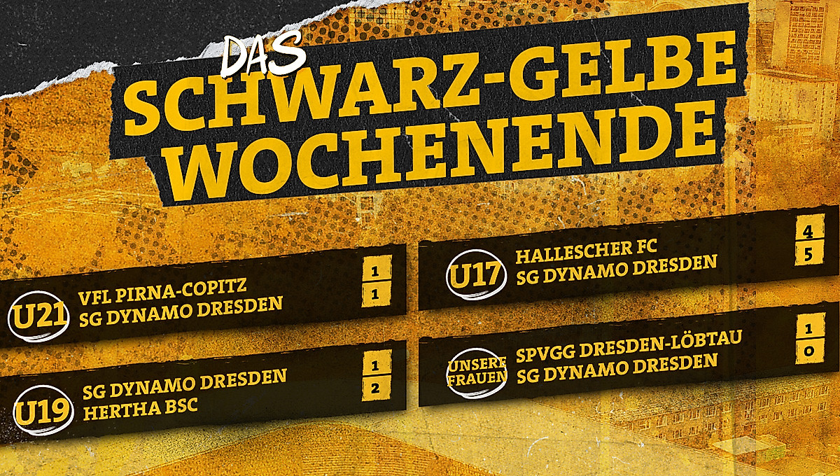 Eine Übersicht der Ergebnisse von Dynamos Nachwuchsmannschaften und dem Frauenteam vom Wochenende 8.8.-10.8.