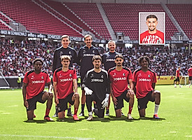 obere Reihe v.l.: Franz-Georg Wieland (Videoanalyst), Julian Schuster (Cheftrainer), Patrik Grolimund (Co-Trainer)
untere Reihe v.l.: Bruno Ogbus (Trainingsgruppe Profis), Patrick Osterhage, Jannik Huth, Eren Dinkci, Johan Manzambi (Trainingsgruppe Profis) 
es fehlt: Berkay Yilmaz (Trainingsgruppe Profis)