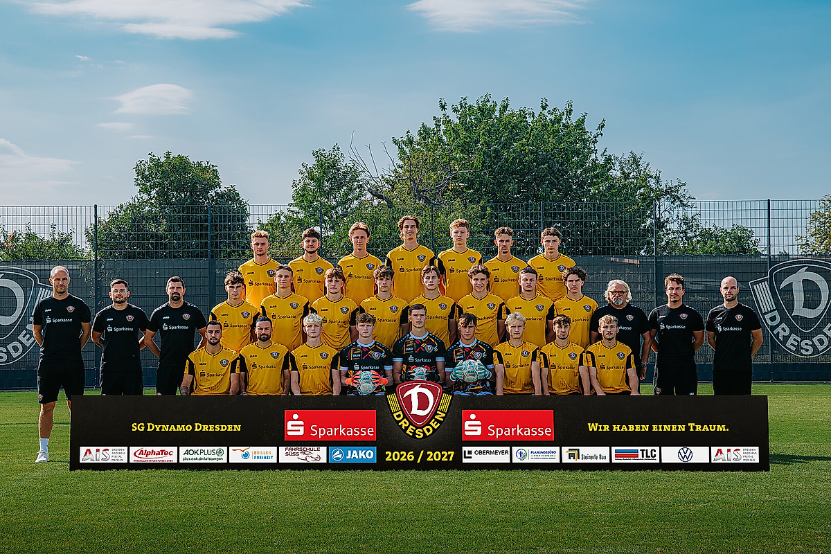 Das Mannschaftsfoto der U21 der Saison 2026/27.