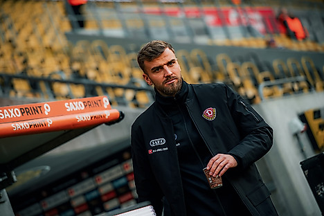 Lars Bünning im Rudolf-Harbig-Stadion.