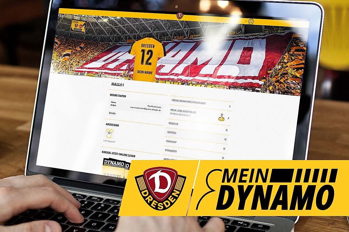 Grafik des Mitgliederportals "meinDynamo"