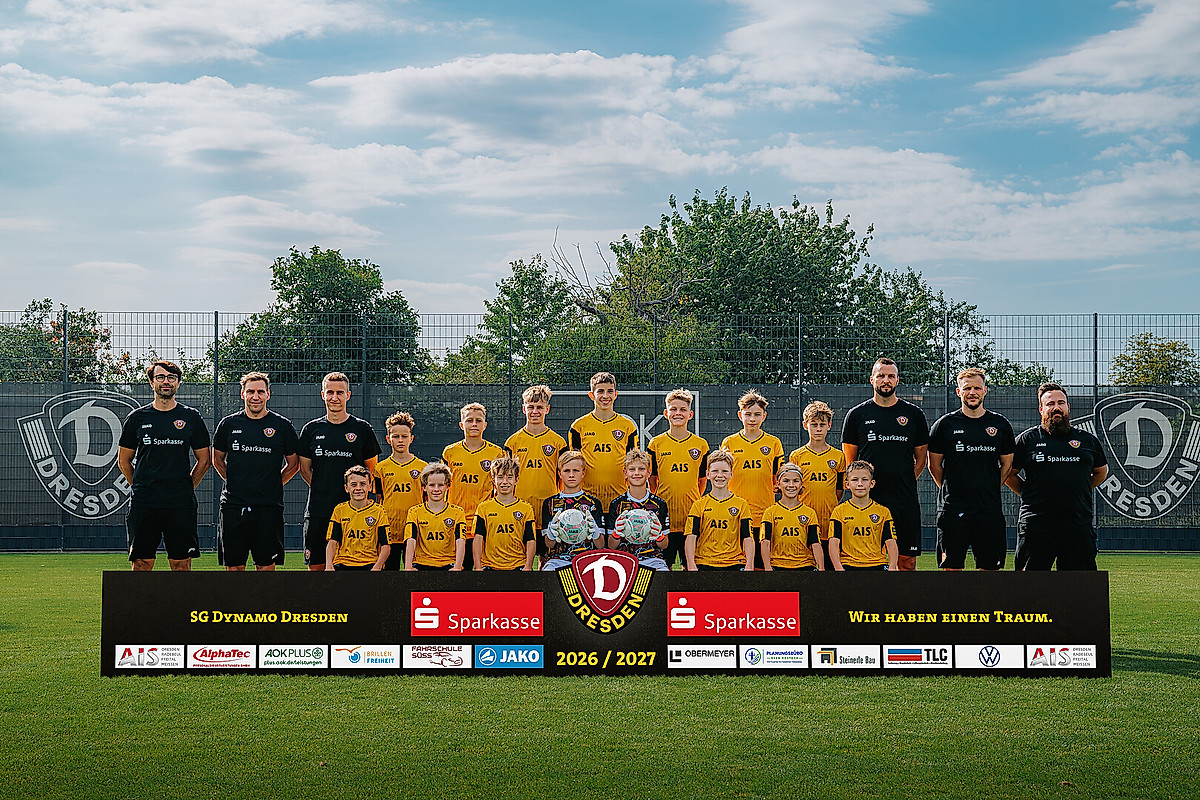 Das Mannschaftsfoto der U13 zur Saison 2026/27.