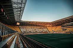 Das Rudolf-Harbig-Stadion in Dresden.