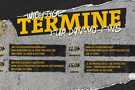 Termine für Dynamo-Fans in einer Grafik dargestellt